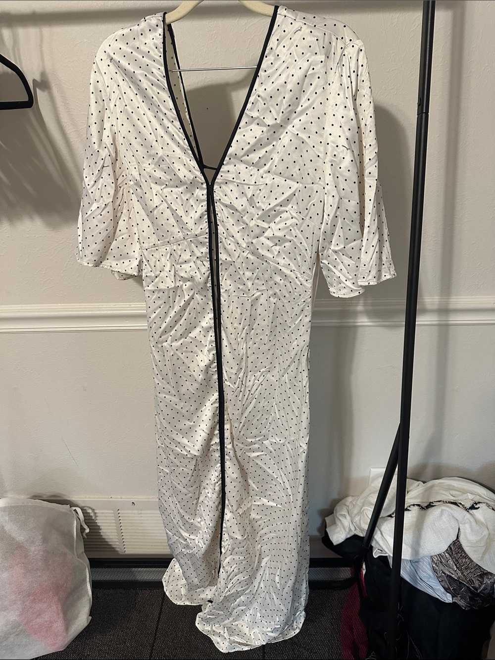 Ganni Polk a dot dress fits 6/8